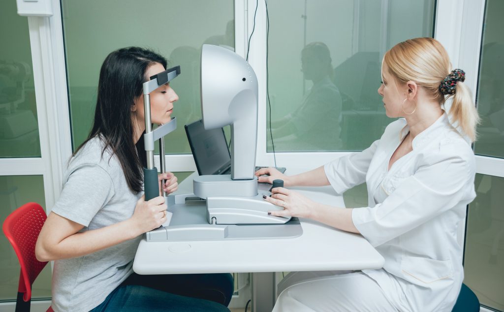 Eye care patient exam